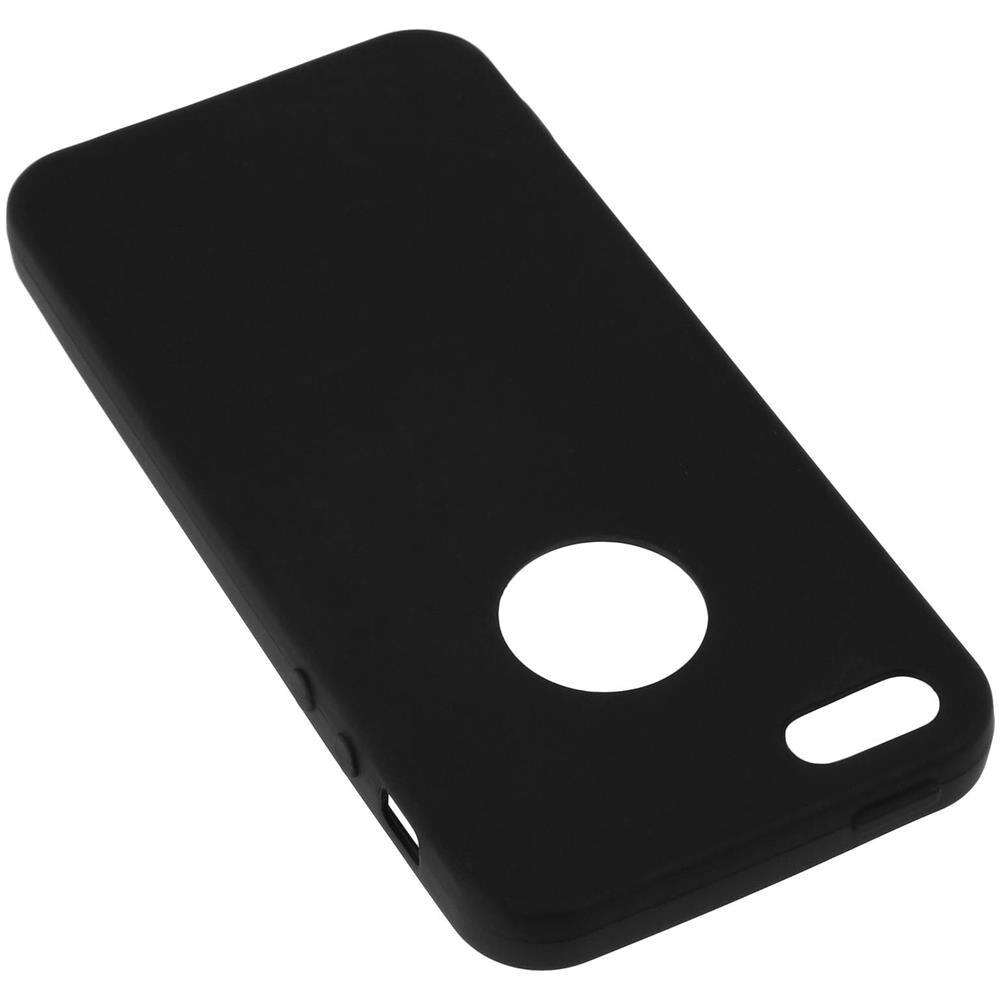 Cover Slim In Silicone Gel Nera Per Apple Iphone Se, 5 E 5s - Foto 1