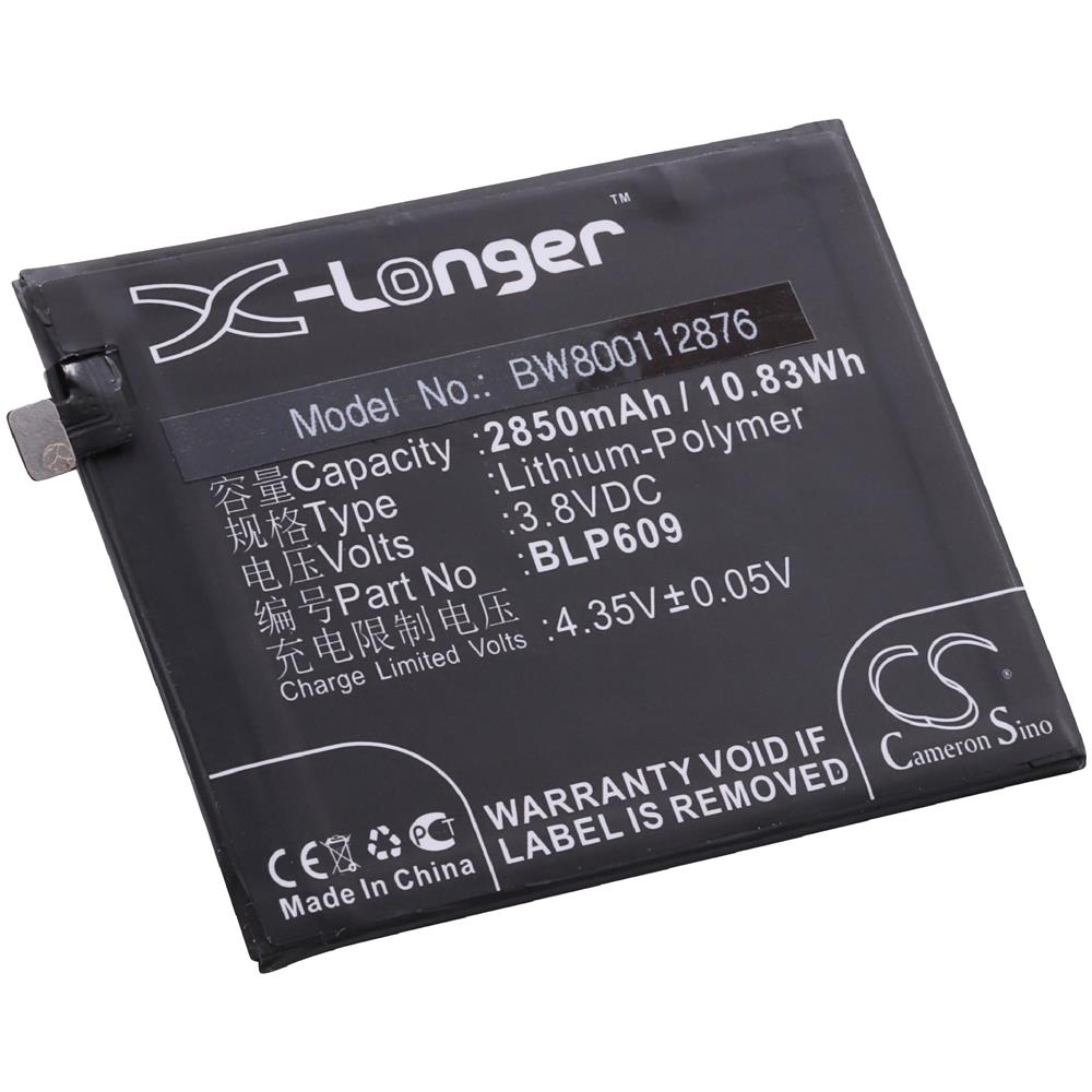 Li-polymer Batteria 2850mah (3.8v) Per Cellulari E Smartphone Oppo R9, R9 Dual Sim, R9 Dual Sim Td-lte 64gb, R9tm Sostituisce Blp609. - Foto 2