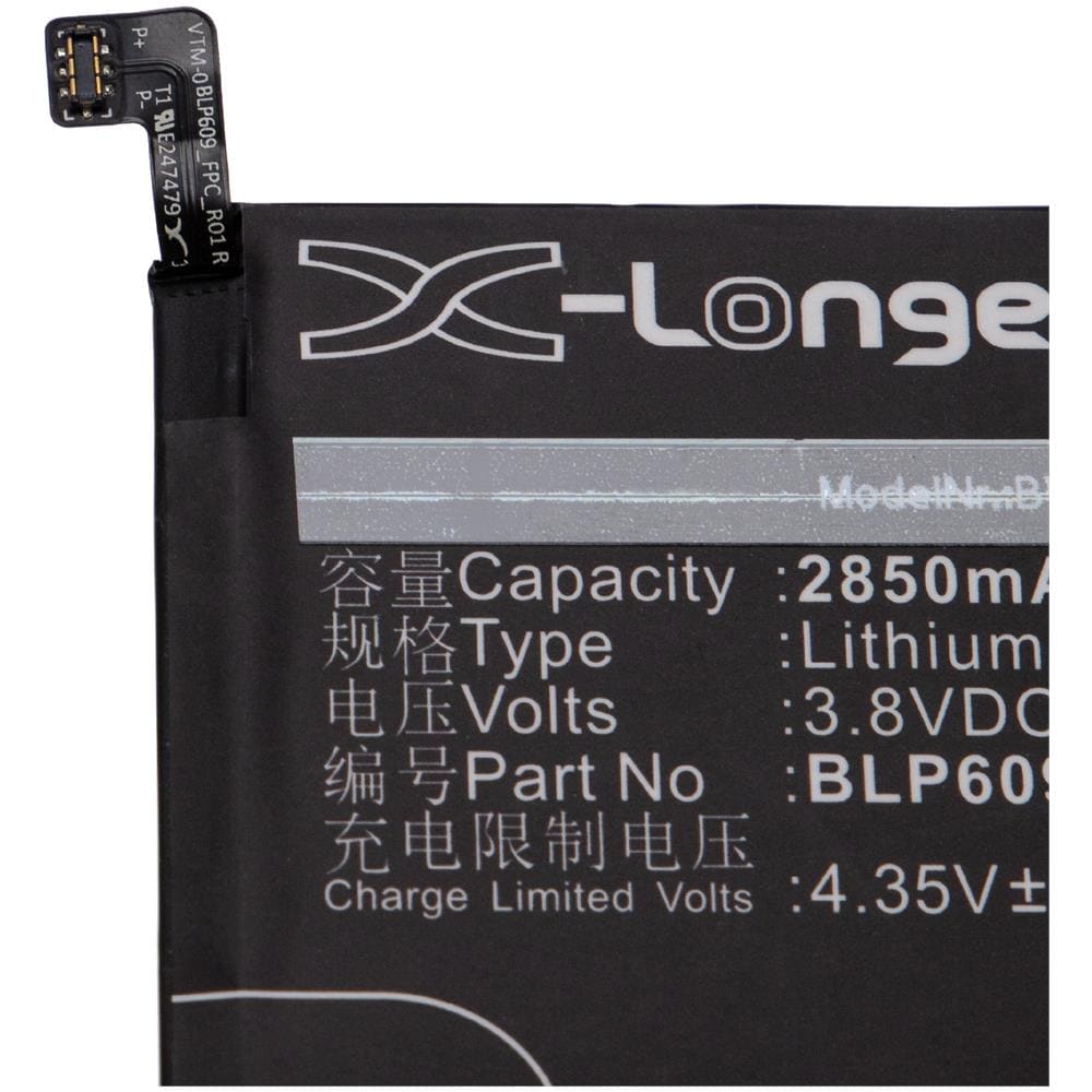 Li-polymer Batteria 2850mah (3.8v) Per Cellulari E Smartphone Oppo R9, R9 Dual Sim, R9 Dual Sim Td-lte 64gb, R9tm Sostituisce Blp609. - Foto 4