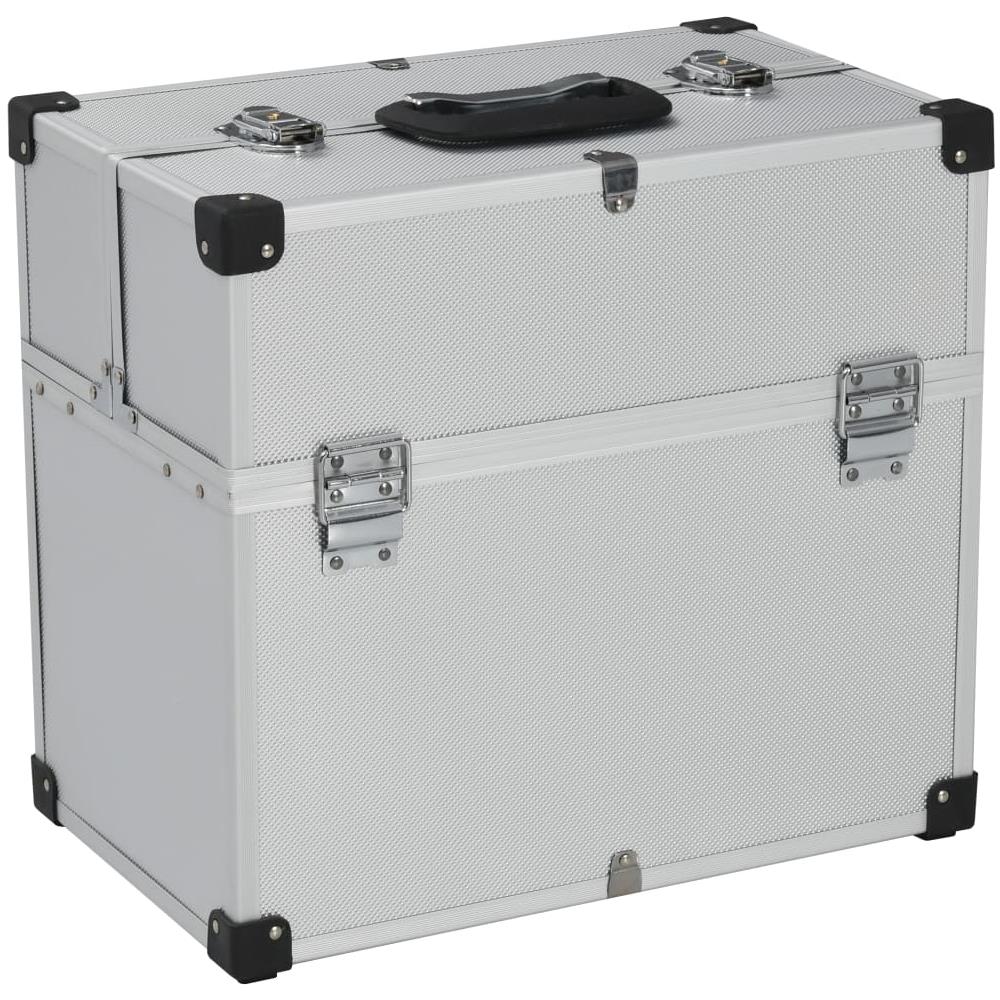 Valigetta Per Attrezzi 43,5x22,5x34 Cm Argento In Alluminio - Foto 1