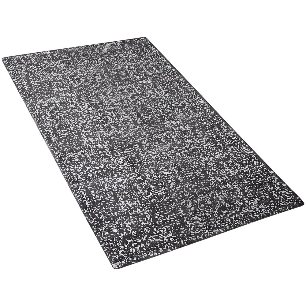 Tappeto A Pelo Corto Grigio Scuro / argento 80 X 150 Cm Esel - Foto 1