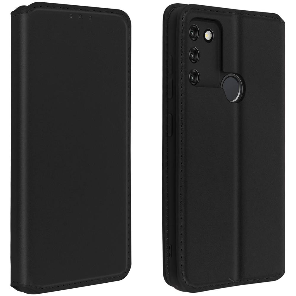 Custodia Honor 9a Portacarte Funzione Supporto Similpelle Liscia Nero - Foto 1