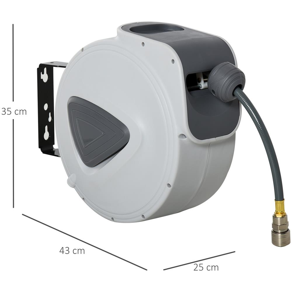 Avvolgitubo Automatico Da Parete Con Attacco Ø1/4'', 180°, 20 + 2m - Foto 3