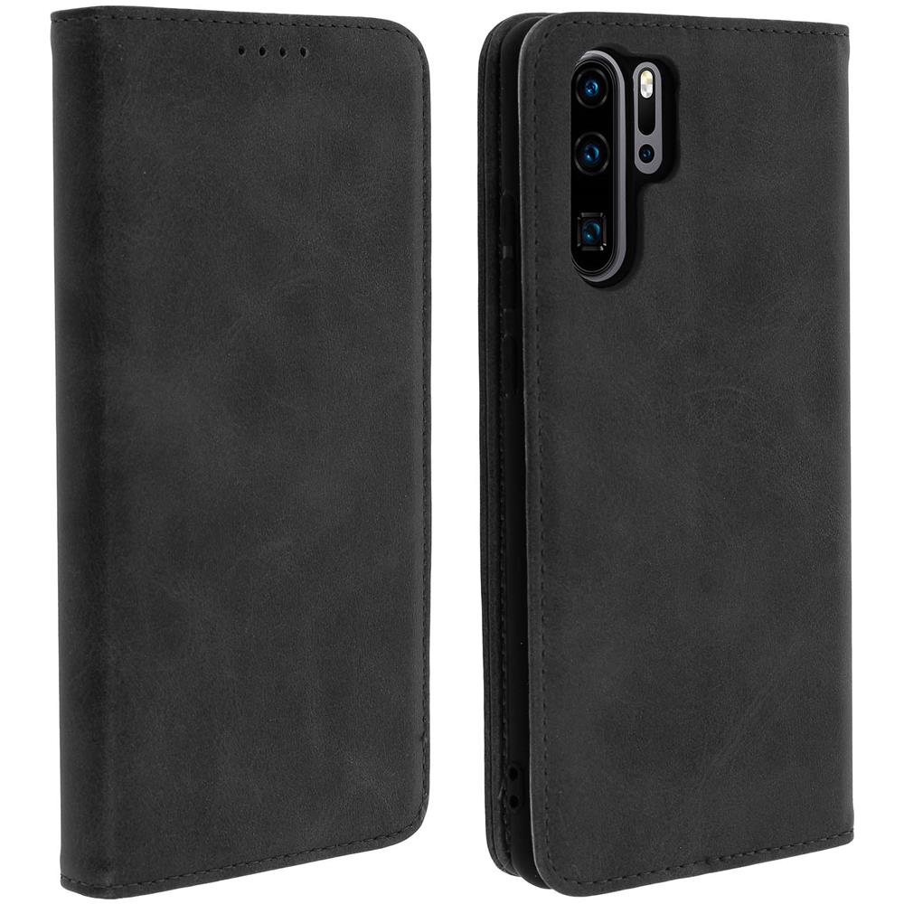 Custodia Huawei P30 Pro Portacarte Funzione Supporto Cover Silicone Nero - Foto 1