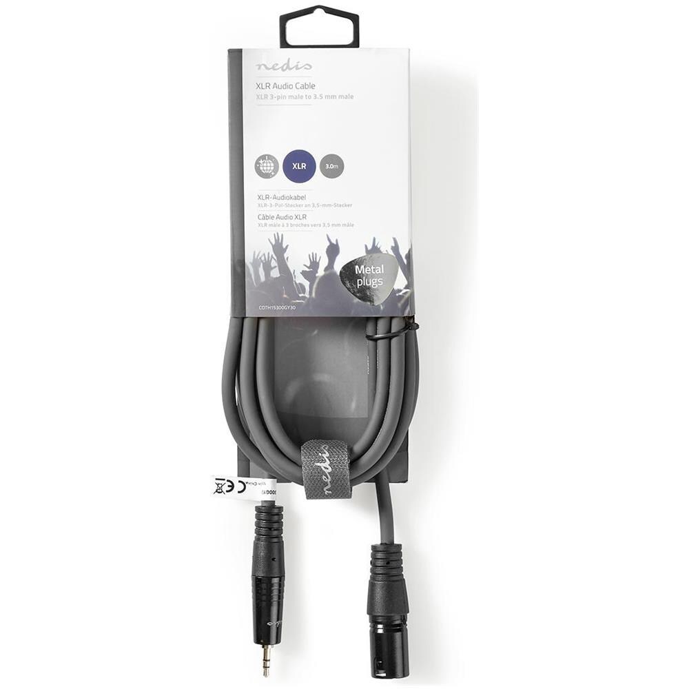 COTH15300GY30 cavo audio 3 m XLR (3-pin) Grigio - Foto 3