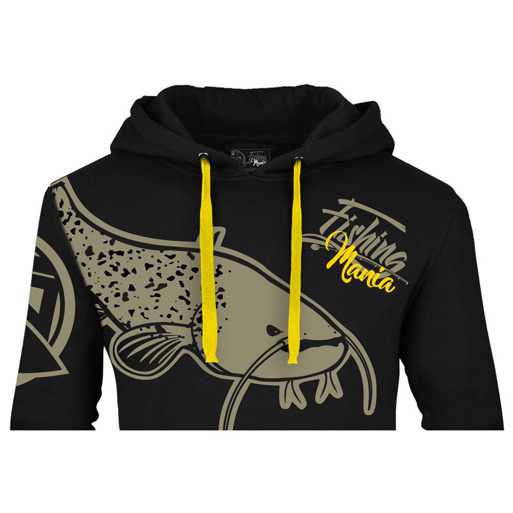 Hoodie Fishing Mania Catfish Nero Xxl - Foto 2