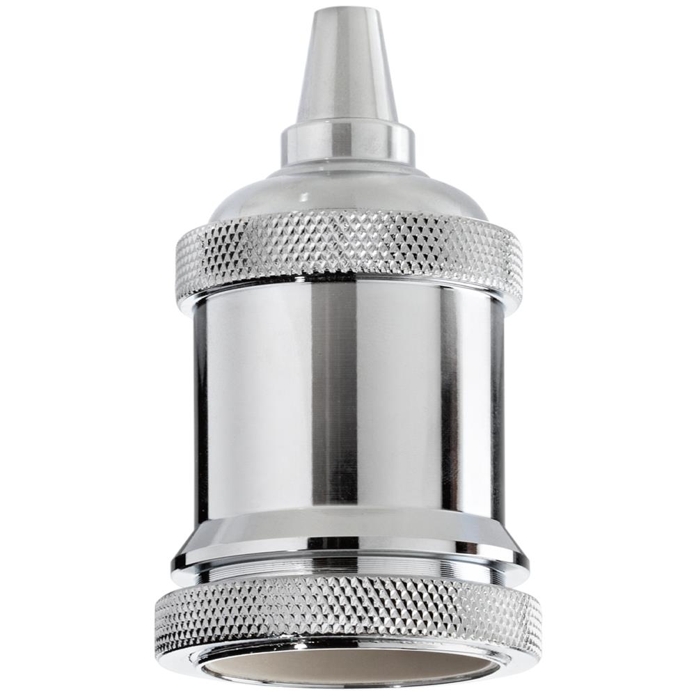 Portalampada E27 Ghiera Cromo Lampada - 249193 - Foto 1