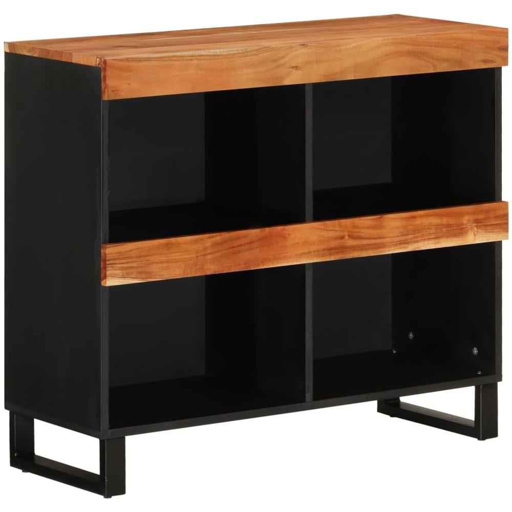 Credenza 85x33x75 Cm In Legno Massello Di Acacia - Foto 2