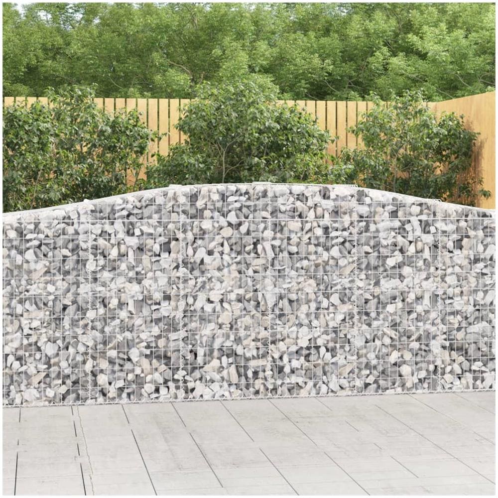 Cesto Gabbione Ad Arco 400x50x100/120 Cm Ferro Zincato - Foto 1