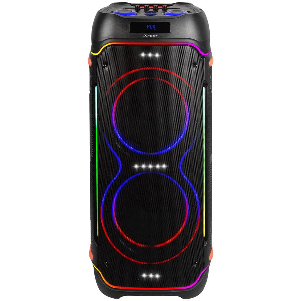 Altoparlante da festa XF 3600 PRO Cassa Portatile200 W Karaoke Box con Microfono Wireless USB AUX-IN TWS Ingresso12 V per Batteria Aggiuntiva Colore Nero - Foto 3