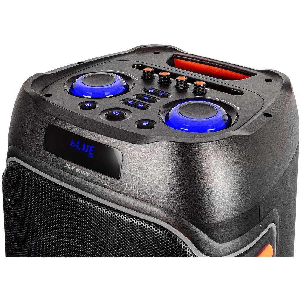 Altoparlante da festa XF 3600 PRO Cassa Portatile200 W Karaoke Box con Microfono Wireless USB AUX-IN TWS Ingresso12 V per Batteria Aggiuntiva Colore Nero - Foto 2
