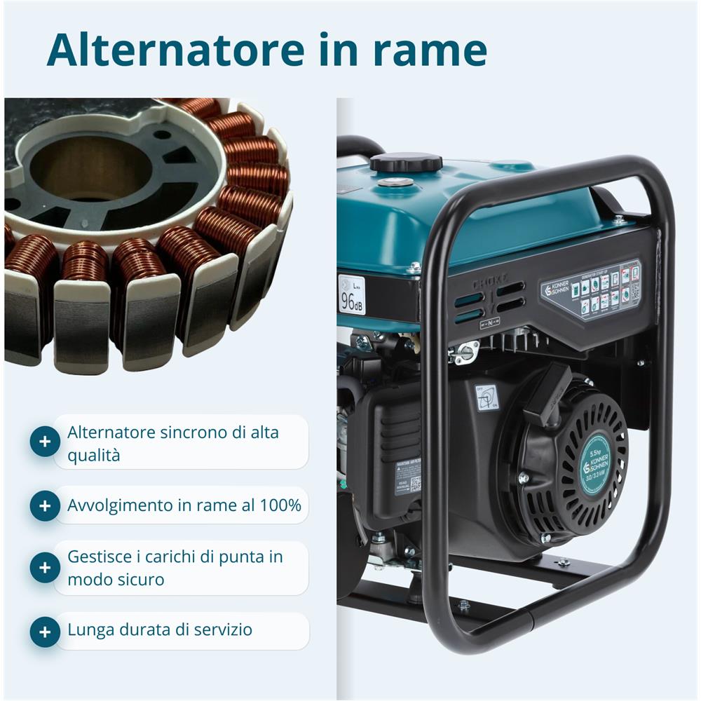 Generatore di inverter KS 3300i Tensione, V 230 Potenza massima, kW 3.3 - Foto 4