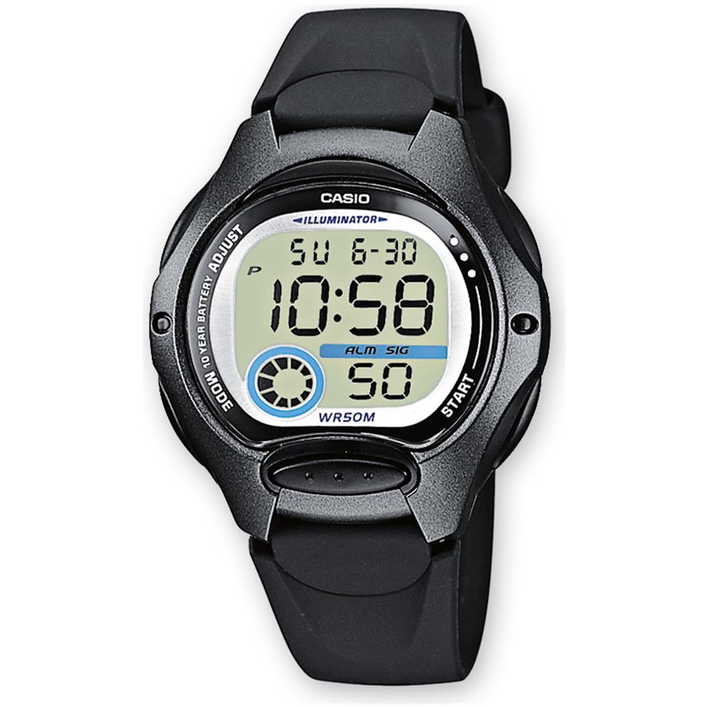 Orologio Da Polso Digitale Con Illuminazione Led Del Quadrante. Secondo Fuso Orario. Cronometro (1/100-24 Ore). Allarme Con Segnale Orario. Calendario. Cassa E Cinturino In Resina. Classificazione Di Impermeabilità  5 Bar/50metri. - Lw-200-1bvef - Foto 7