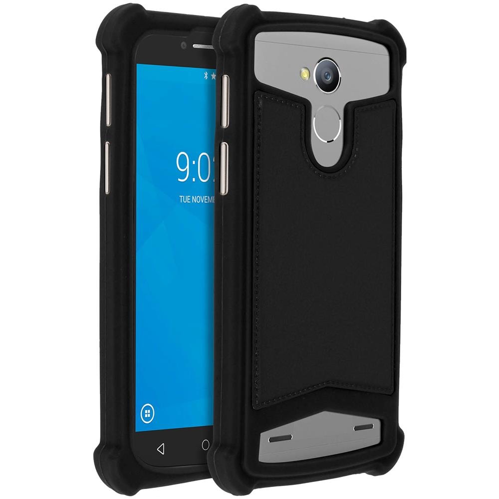 Cover Bumper Universale Smartphone Da 4.3 A 4.7 Pollici In Silicone Gel Nero - Foto 1