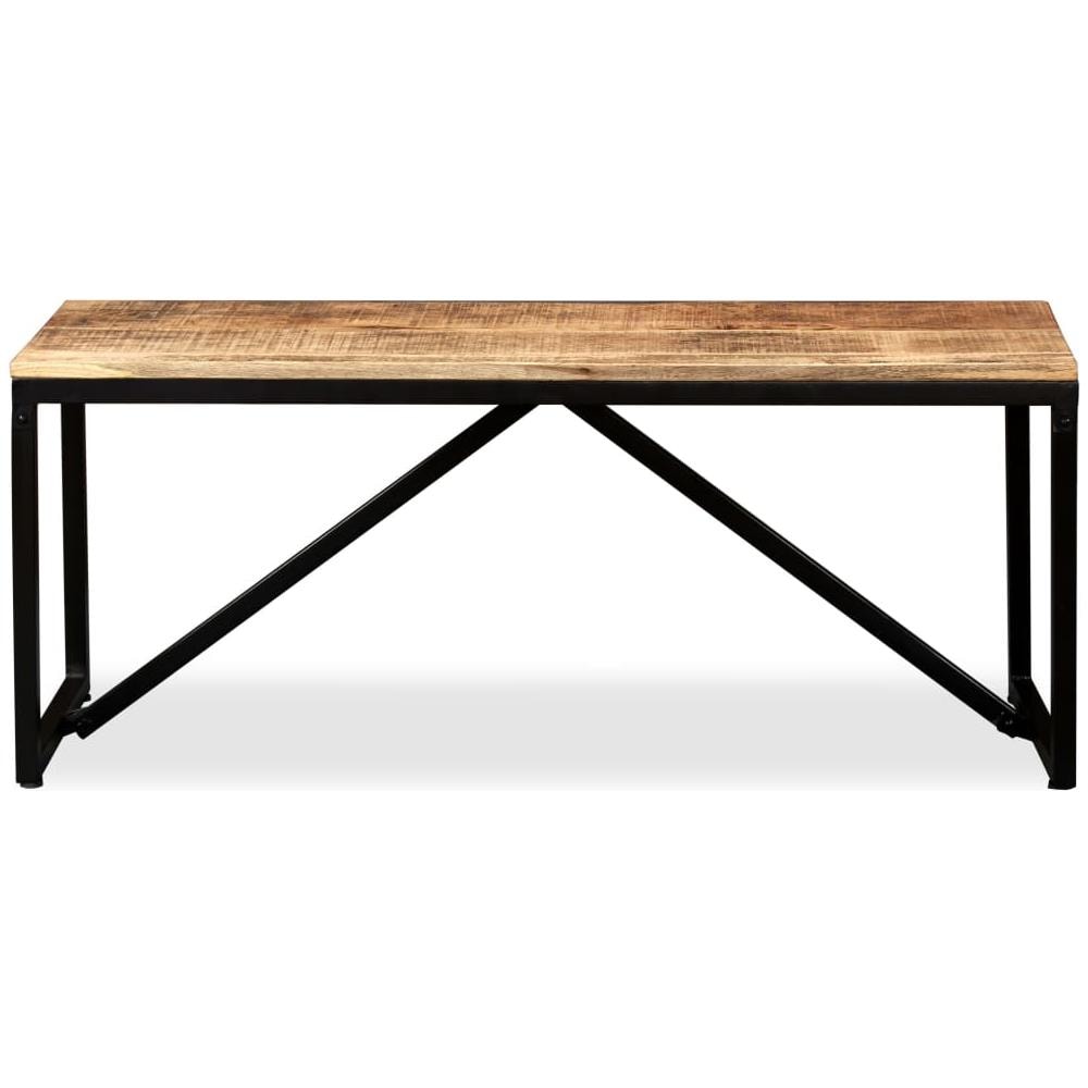 Panca In Legno Massello Di Mango 110x35x45 Cm - Foto 2