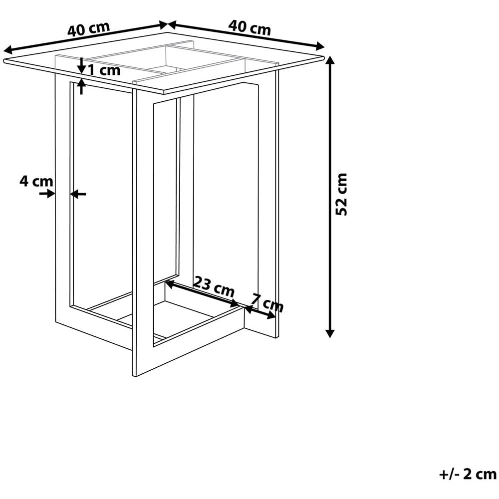 Tavolino Di Servizio In Vetro Color Oro Crystal - Foto 2