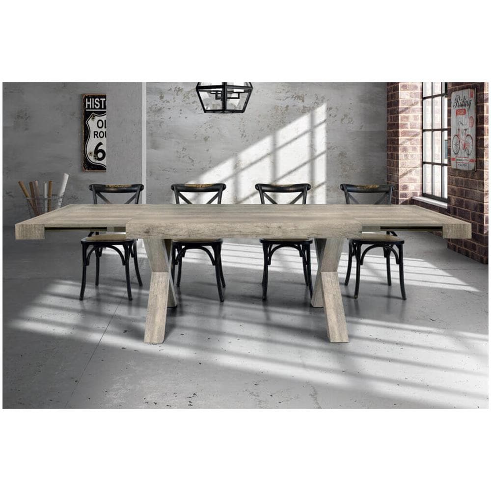 Bart - Tavolo Da Pranzo Moderno Allungabile In Legno Invecchiato - Foto 3