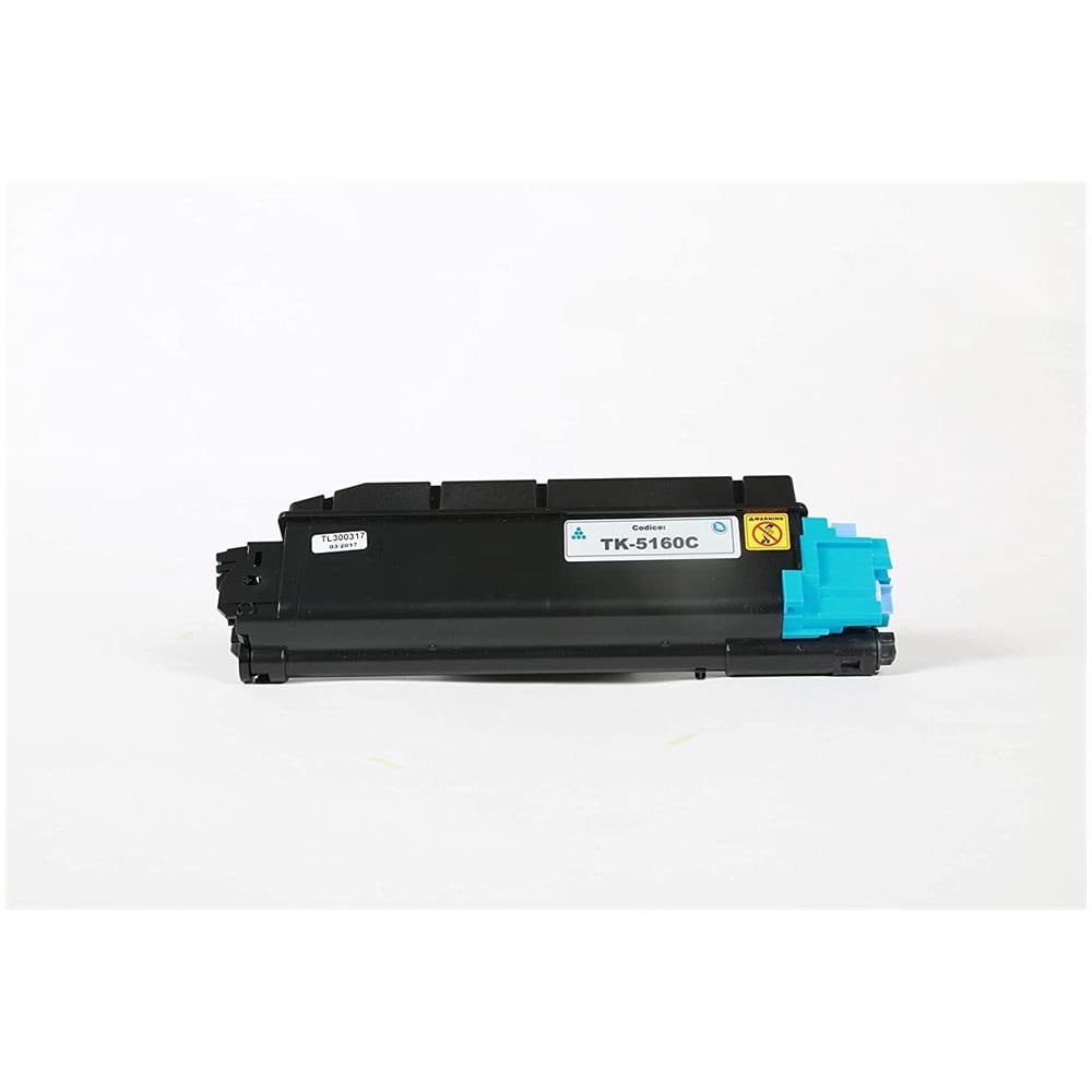 TONER COMPATIBILE -  Kyocera Tk-5160c Ciano 1t02ntcnl0 Per Ecosys P7040cdn Fornito Di Intelligent Chip Capacità 12000 Copie Made In Italy - Foto 5