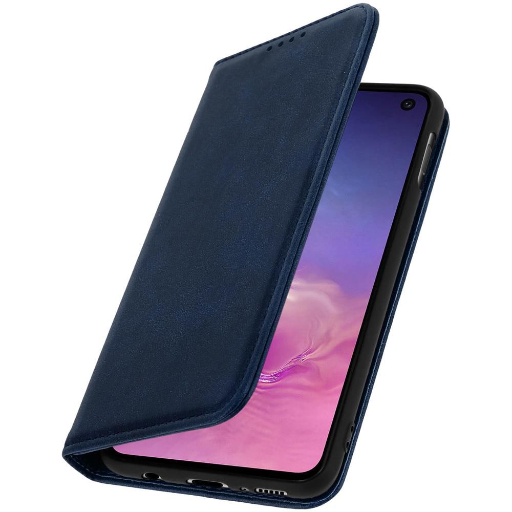 Custodia Samsung Galaxy S10e Portacarte Funzione Supporto Cover Silicone Blu - Foto 5
