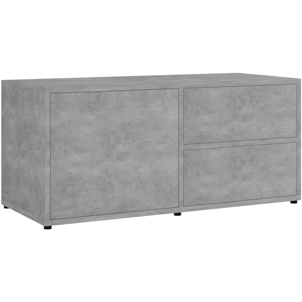 Mobile Porta TV Grigio Cemento 80x34x36 cm Legno Multistrato - Foto 1