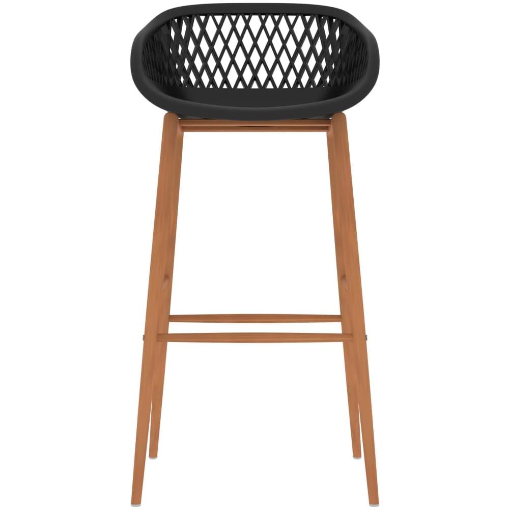 Sedie da Bar 4 pz Nere - Foto 3