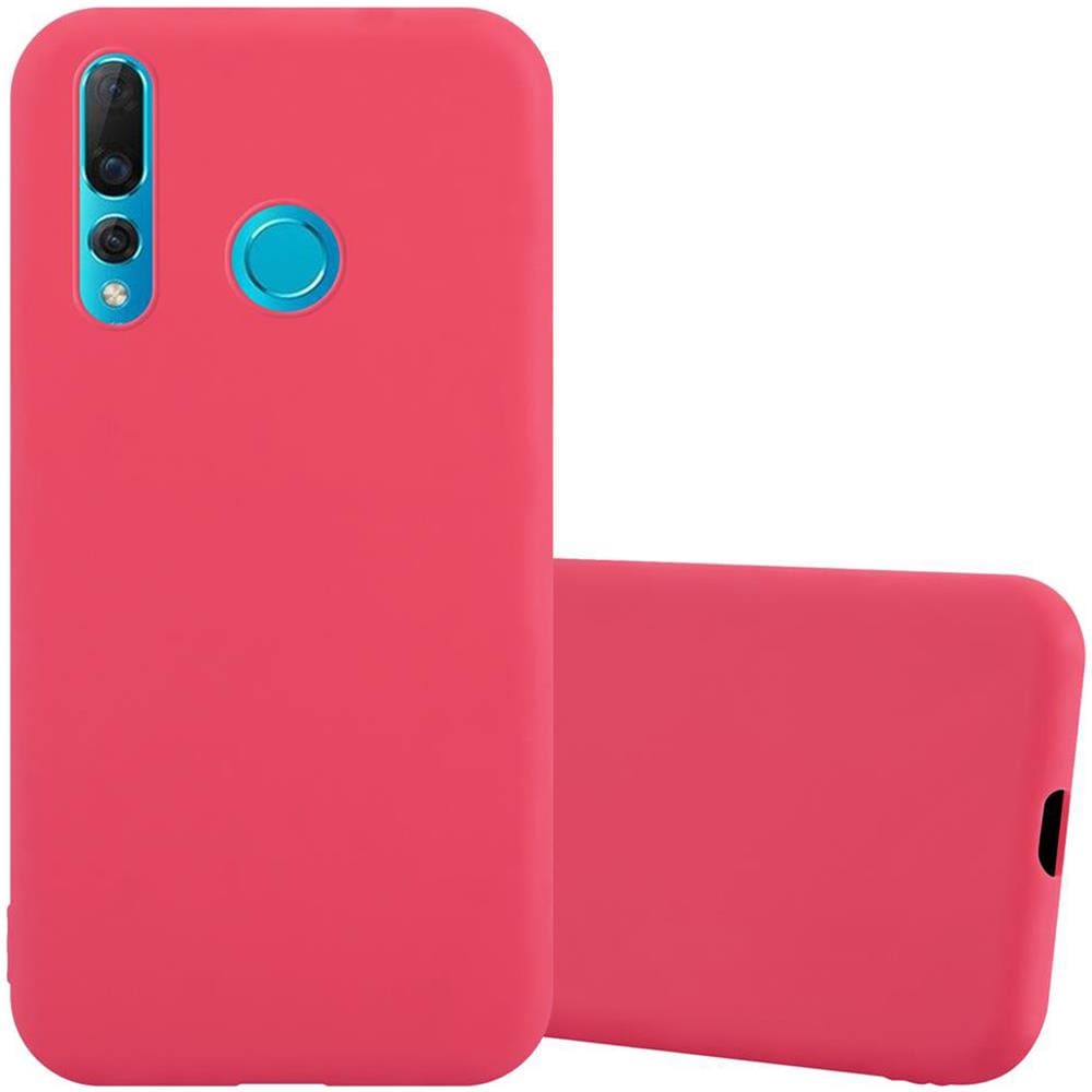 Custodia Compatibile Con Huawei Nova 4 In Candy Rosso - Coperchio Protettivo In Silicone Tpu Flessibile - Foto 1