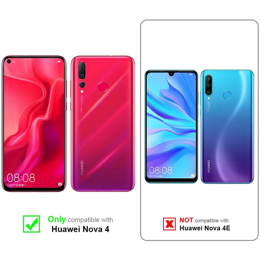 Custodia Compatibile Con Huawei Nova 4 In Candy Rosso - Coperchio Protettivo In Silicone Tpu Flessibile - Foto 2