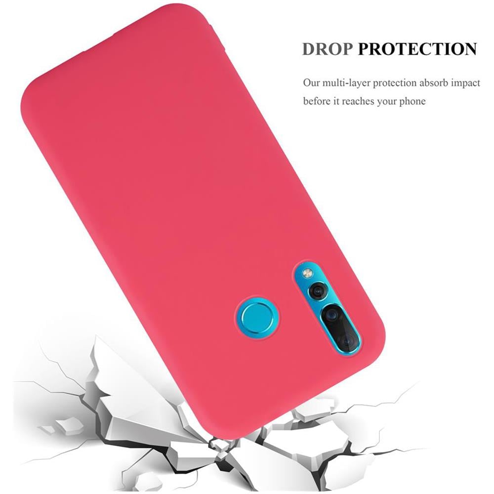 Custodia Compatibile Con Huawei Nova 4 In Candy Rosso - Coperchio Protettivo In Silicone Tpu Flessibile - Foto 8