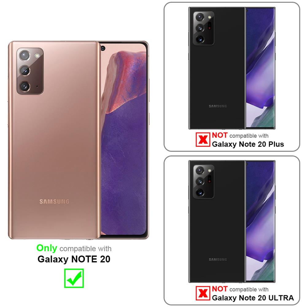 Cadorabo Pellicola Di Armatura Compatibile Con Samsung Galaxy Note 20 In Elevata Trasparenza - Vetro Temperato (tempered) Di Protezione Del Display In Durezza 9h Con 3d Touch - Foto 2