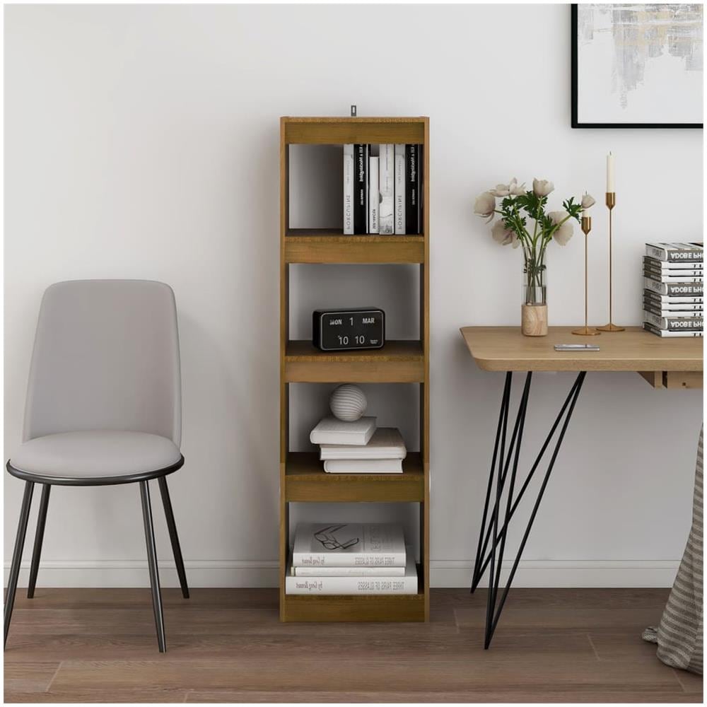 Libreria / divisorio Miele 40x30x135,5 Cm Legno Massello Di Pino - Foto 3