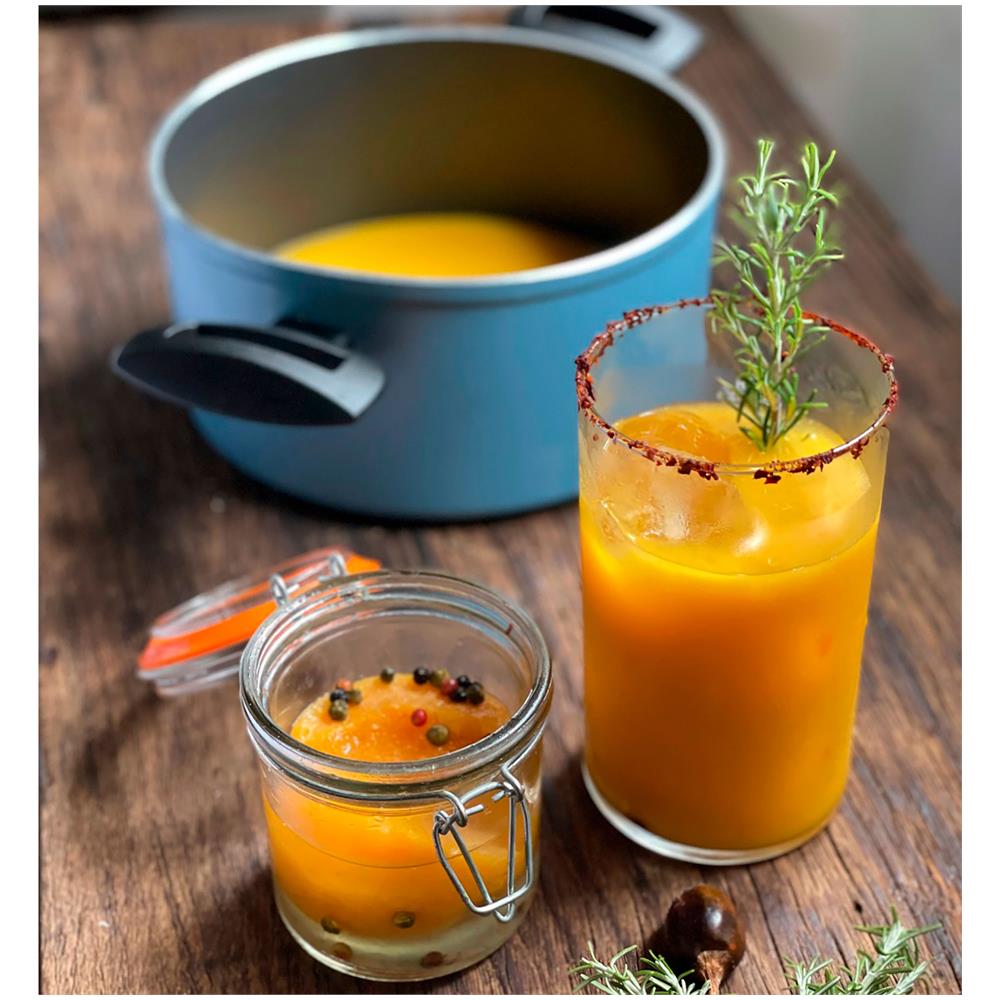 Fagor Maxima Pentola Induzione 20 Cm Alluminio Forgiato, Antiaderente Senza Pfoa, Coperchio Rosso - Foto 5