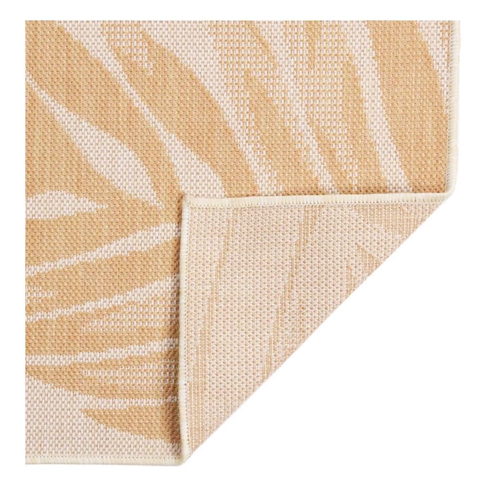 Tappeto Da Esterni A Tessitura Piatta 160x230cm Motivo A Foglie - Foto 2