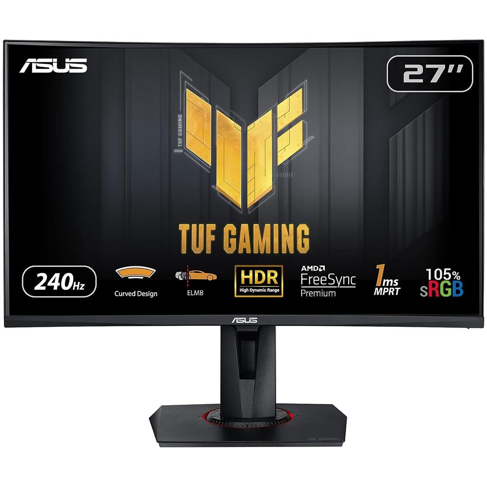 Monitor 27" LED VA Curvo TUF Gaming VG27VQM 1920x1080 Full HD Tempo di Risposta 1 ms Frequenza di Aggiornamento 240 (Hz) - Foto 7