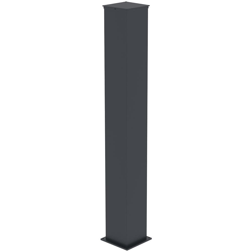 Set Di 2 Pali Eifel 20x20 In Alluminio A. 166cm- Grigio Antracite - Foto 2