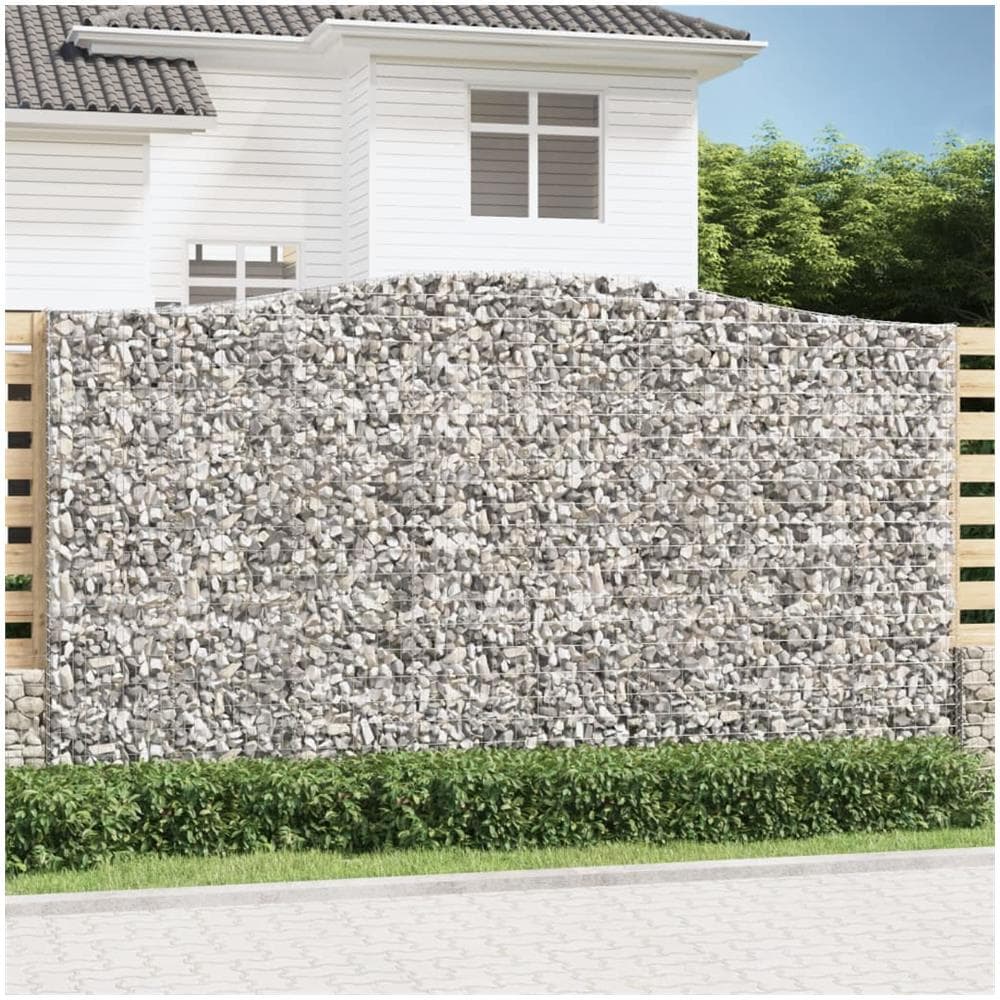 Cesto Gabbione Ad Arco 400x30x220/240 Cm Ferro Zincato - Foto 1