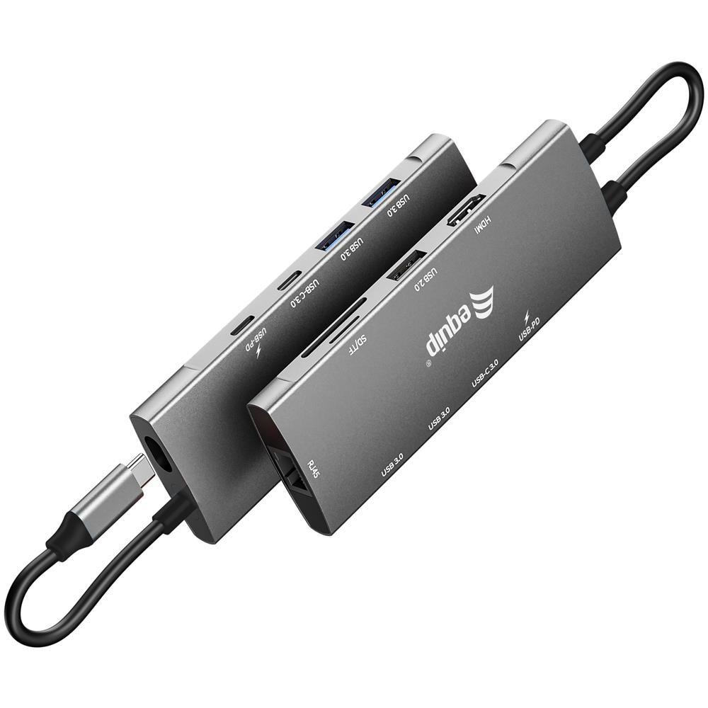 Adattatore multifunzione USB-C 9 Gigabit Lan USB 3.2,SD 100 W,Colore Argento - Foto 2