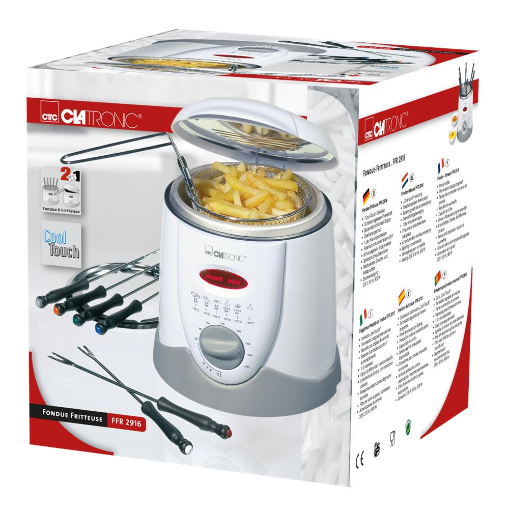 Friggitrice 282232 Capacità 1 Litri 900 Watt Colore Grigio, Bianco - Foto 10