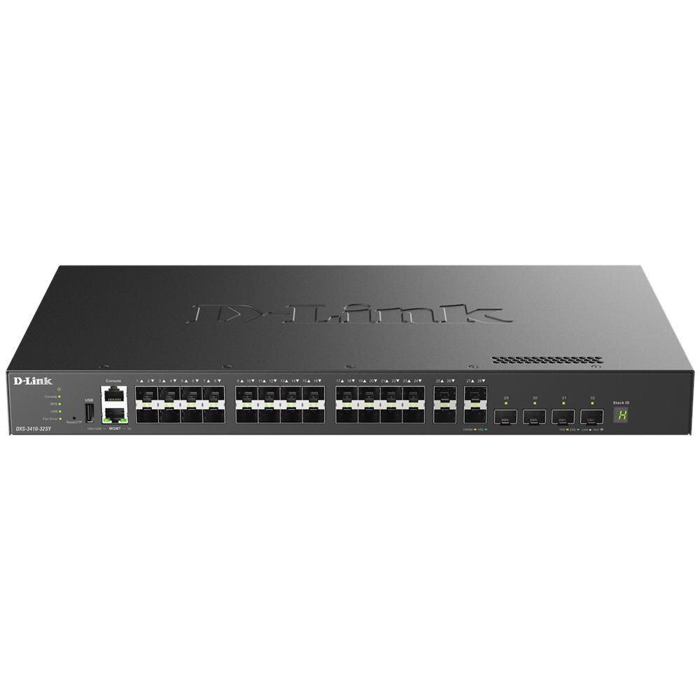 Switch di Rete DXS-3410-32SY Gestito L3 28 Slot Modulo SFP+ Colore Nero - Foto 1