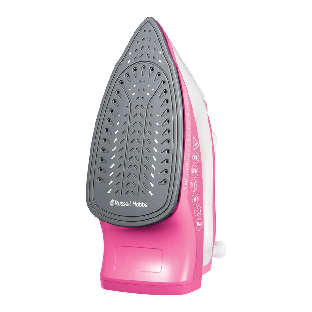 Ferro da Stiro a Secco e a Vapore Easy Pro Capacità 0.24 Litri Potenza 2600 Watt Colore Bianco / Rosa - Foto 2