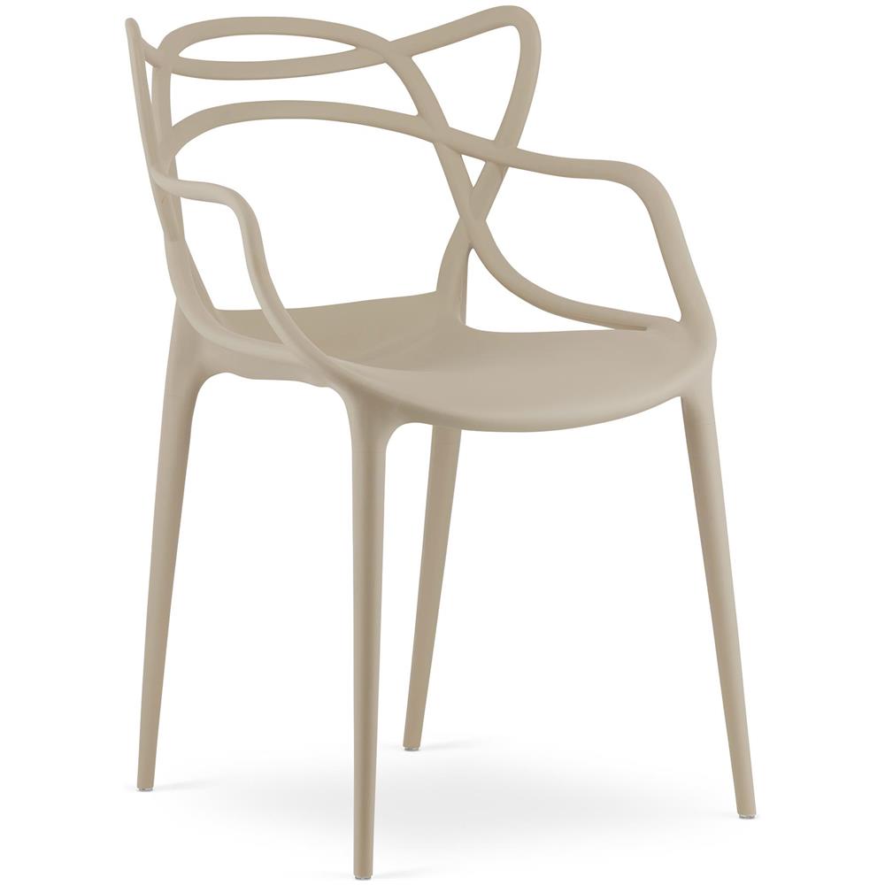 Sedia KATO - Design ergonomico moderno in beige x 2 - Foto 2