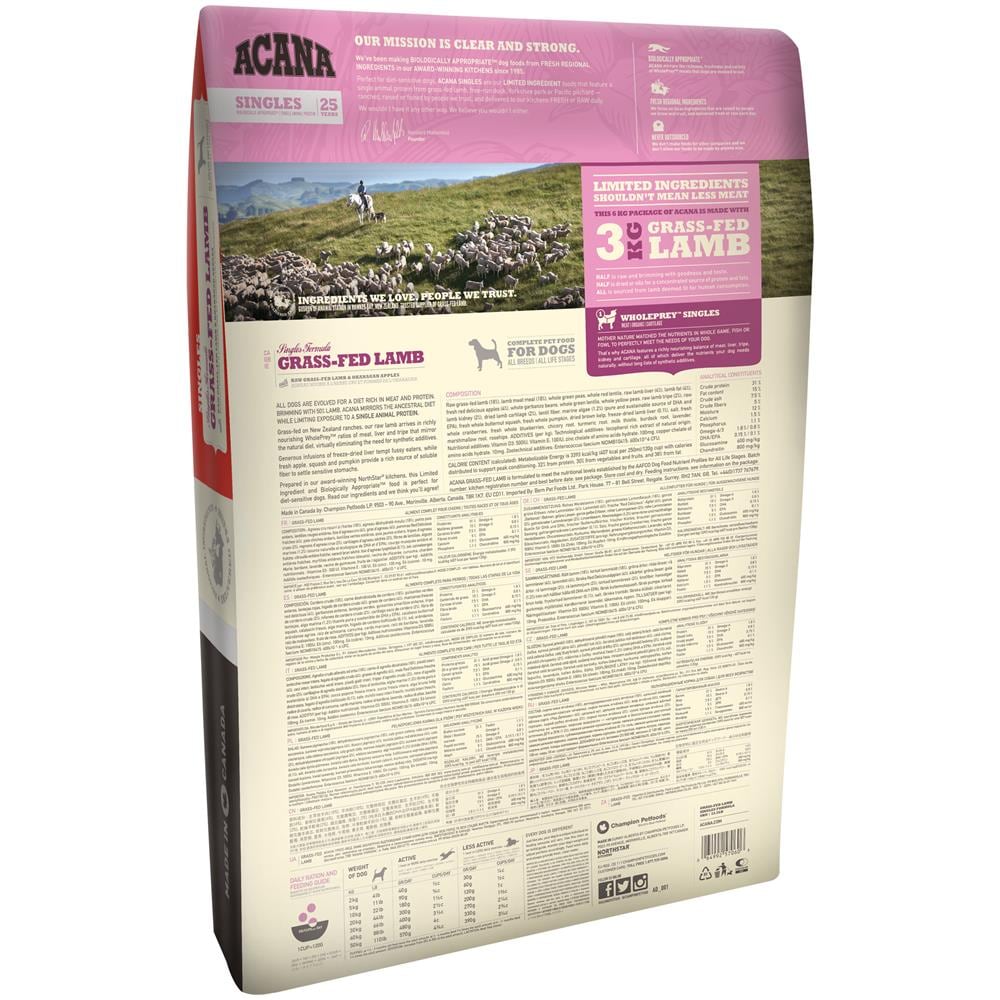Crocchette Per Cani Singles Grass-fed Lamb Agnello 11,4 Kg - Foto 2