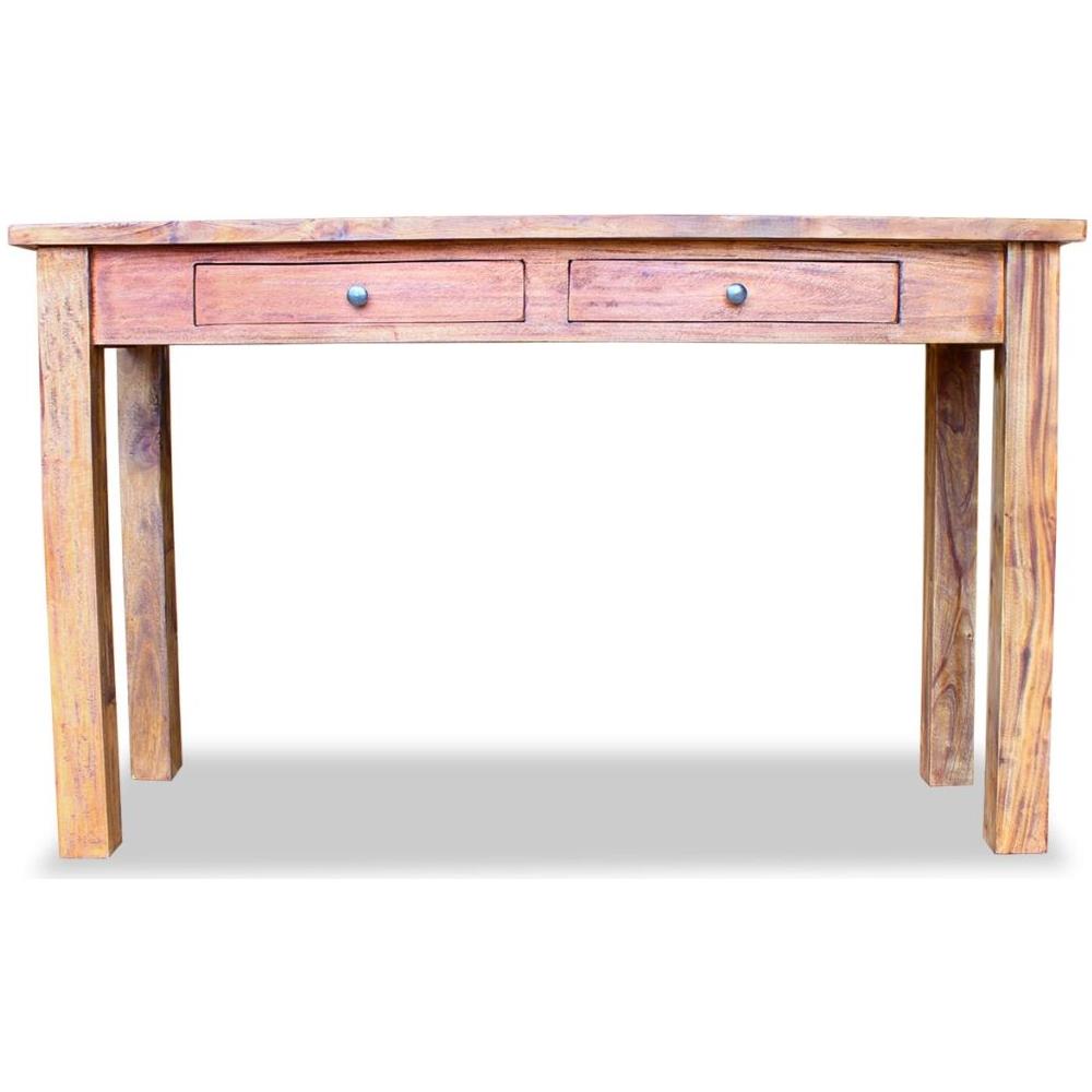 Tavolo Consolle in Legno Massello di Mogano 123x42x75 cm - Foto 3