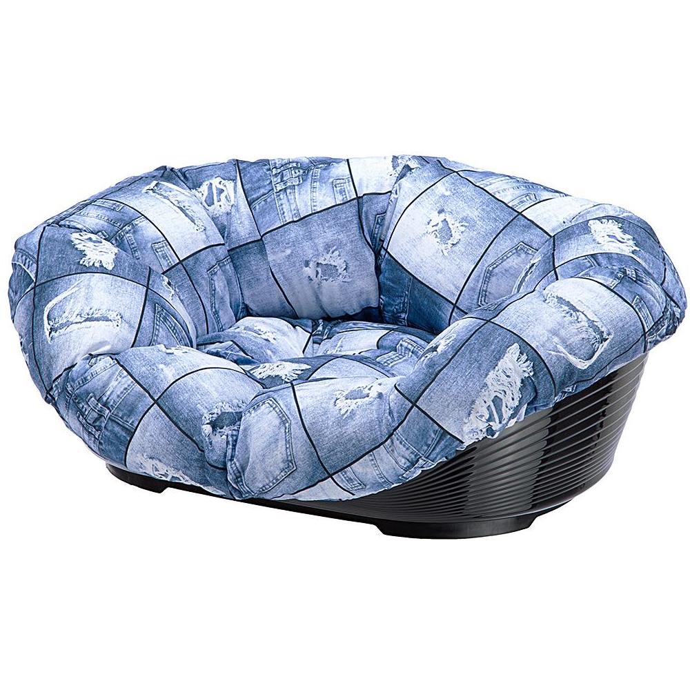 Sofa' - Cuccia In Plastica Con Cuscino Per Cani E Gatti Grigio 2 - Foto 1