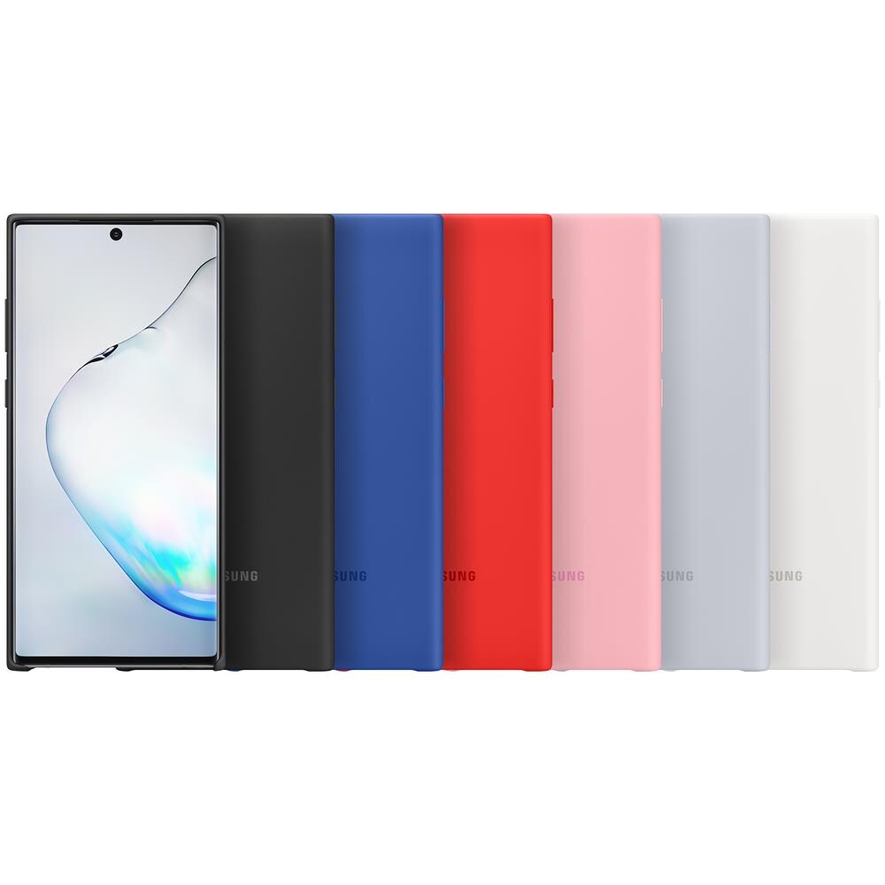 Silicone Cover argento EF-PN 975 Galaxy Note 10+ - Foto 1