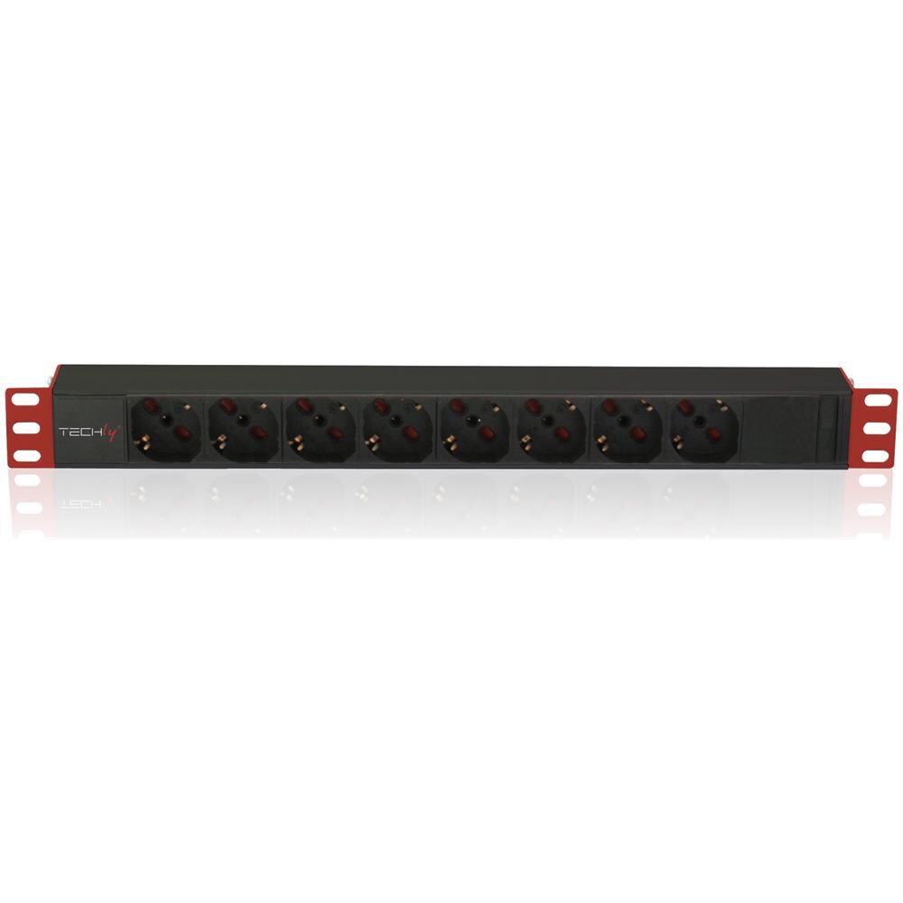 Techly Multipresa 8 Posti da Rack 19" Connettore C14 1 HE - Foto 1