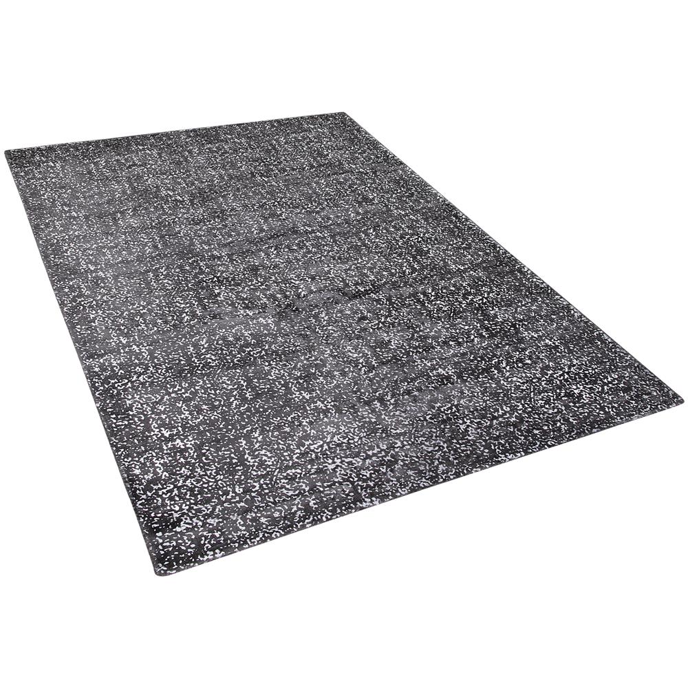 Tappeto A Pelo Corto Grigio Scuro / argento 160 X 230 Cm Esel - Foto 1