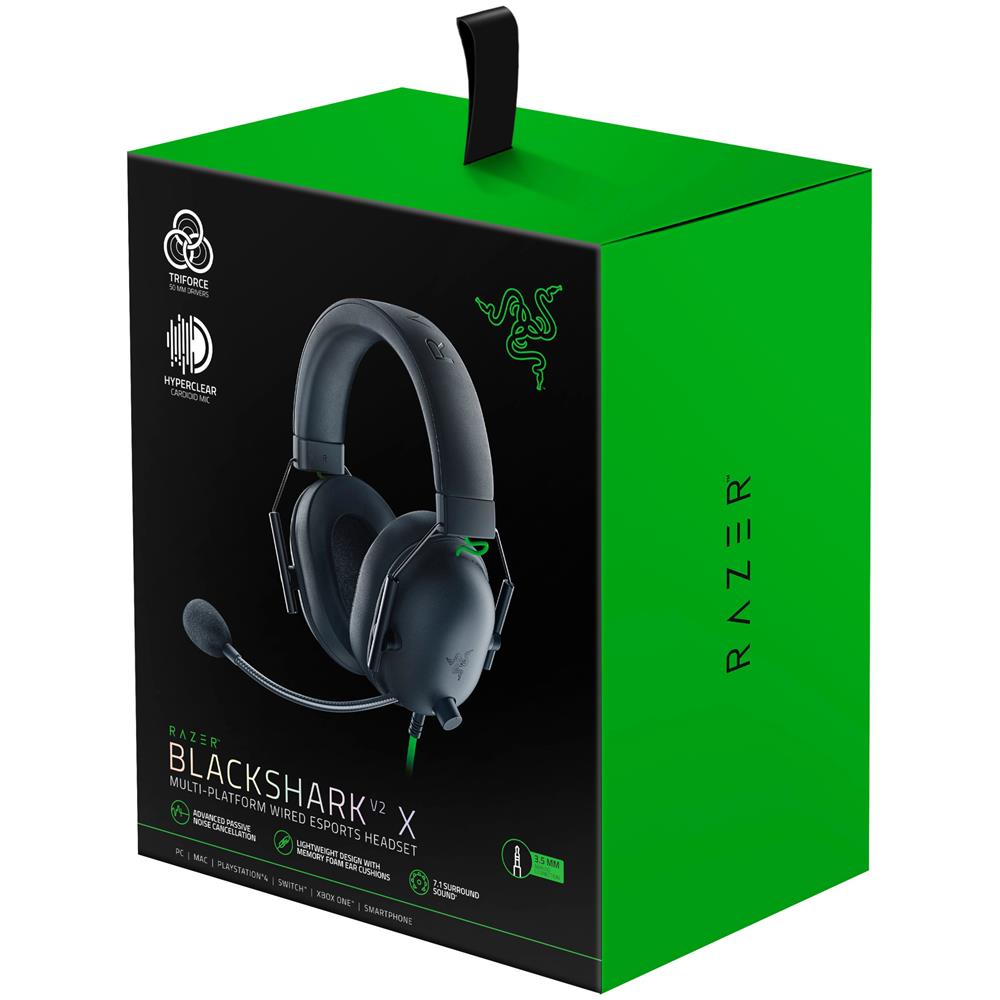 Cuffie Gaming Blackshark V2 X Cablato a Padiglione Colore Nero Verde - Foto 7