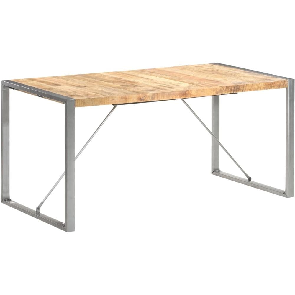Tavolo da Pranzo 160x80x75 cm in Legno Massello di Mango - Foto 2