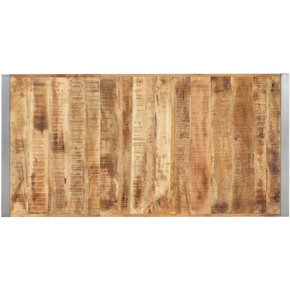 Tavolo da Pranzo 160x80x75 cm in Legno Massello di Mango - Foto 10