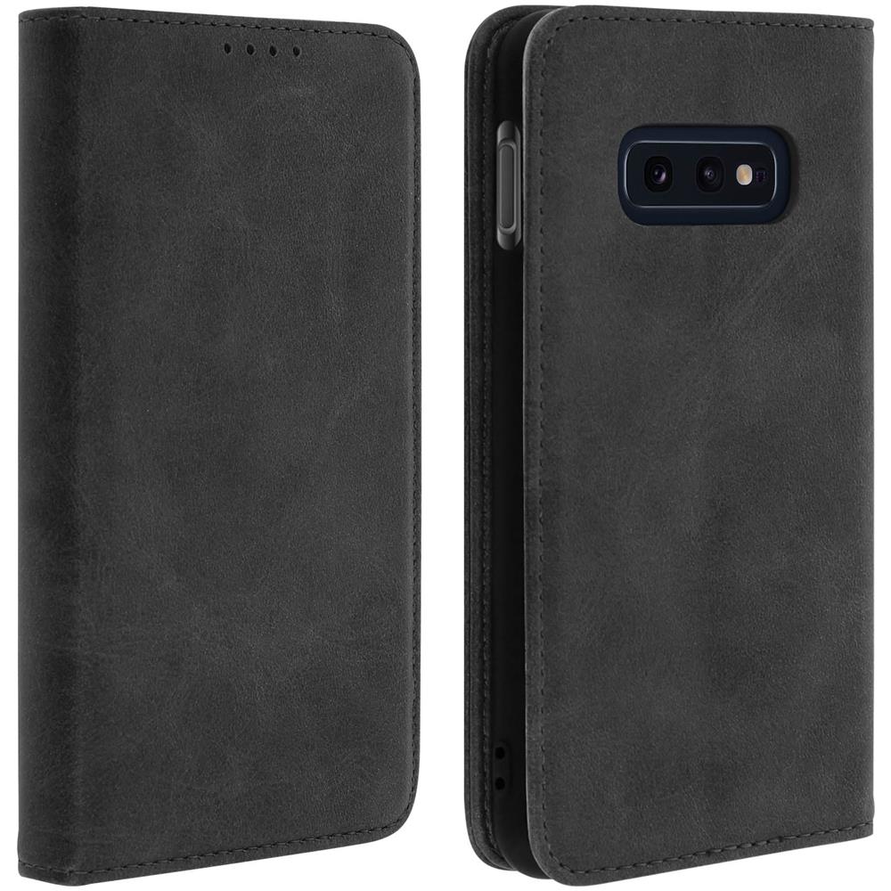 Custodia Samsung Galaxy S10e Portacarte Funzione Supporto Cover Silicone Nero - Foto 1